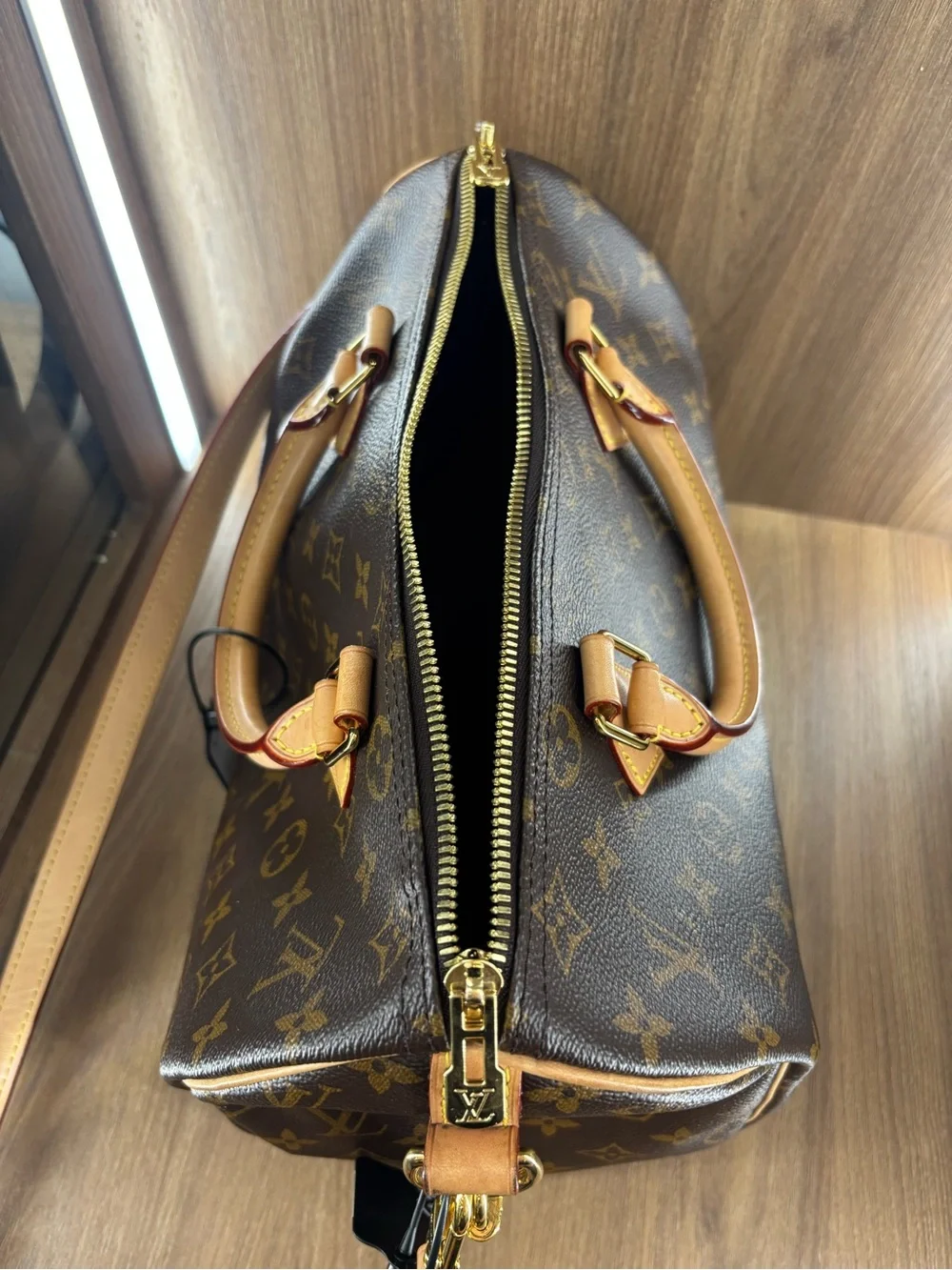 Louis Vuitton Speedy 30 Bandouliere Monogram Canvas Shoulder Bag